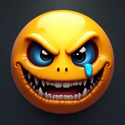 Repo Game Horror Logo - Terrifying Emoji Face